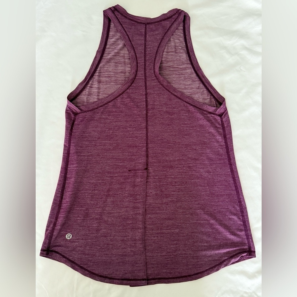 Lululemon‎ Hot Like Agni Singlet Heathered Aurora Size 4